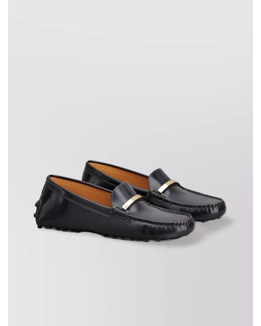 Tod's Black Patent Leather Gommino Loafers
