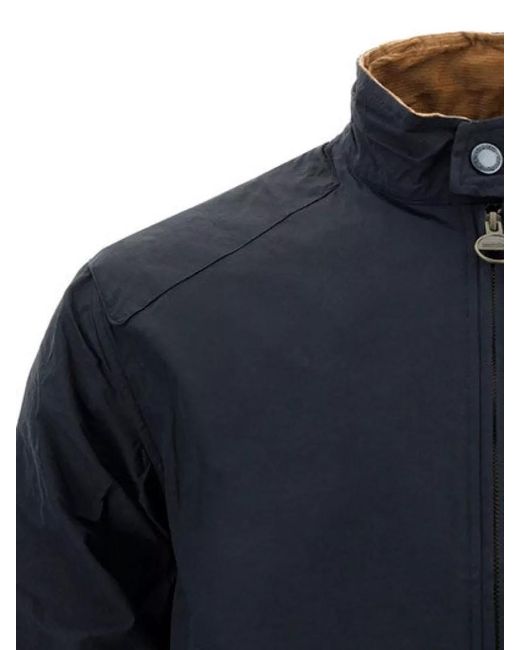 Barbour Blue Rectifier Cotton Harrington Jacket Crew Neck for men
