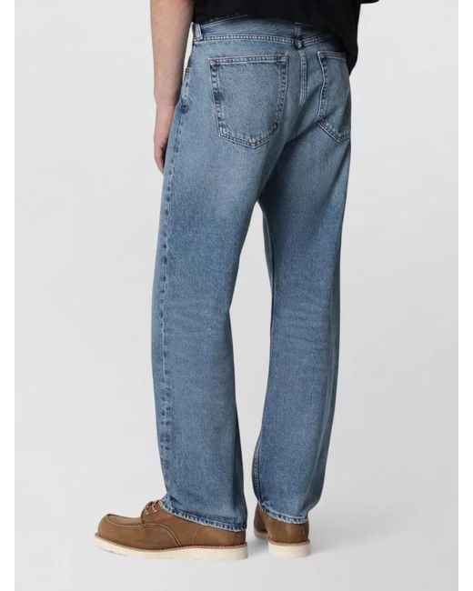 Agolde Blue Denim Straight-Leg Jeans for men