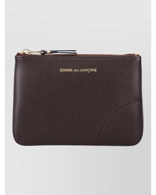 Comme des Garçons Brown Small Zip Leather Key Pouch Accessory