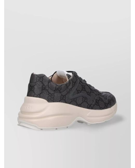 Gucci Gray GG Rhyton Sneaker for men