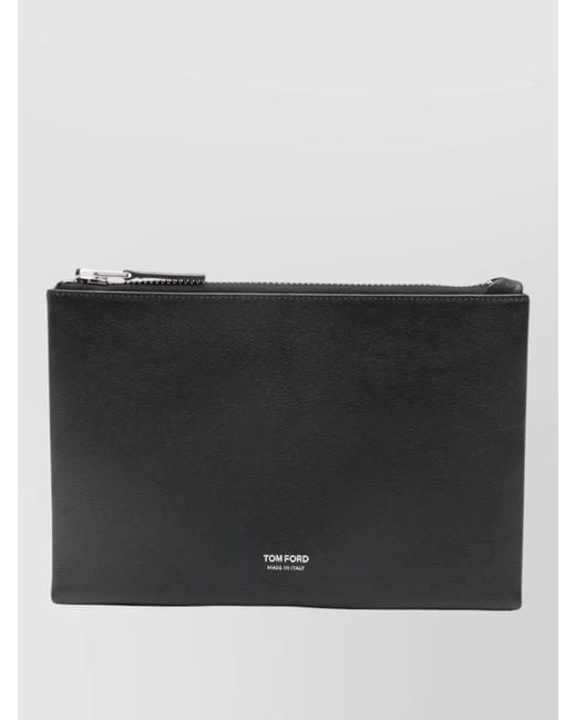 Tom Ford Black Calf Leather Wallet for men