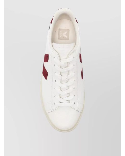 Veja White Campo Casual Lace Up Shoes Rubber Sole