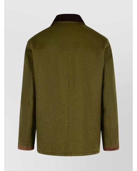 Fay Green Wool Lightweight Jacket for men
