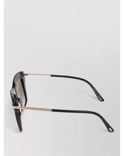 Tom Ford Metallic Sunglasses Cat Eye Polarized Gradient Ft0822