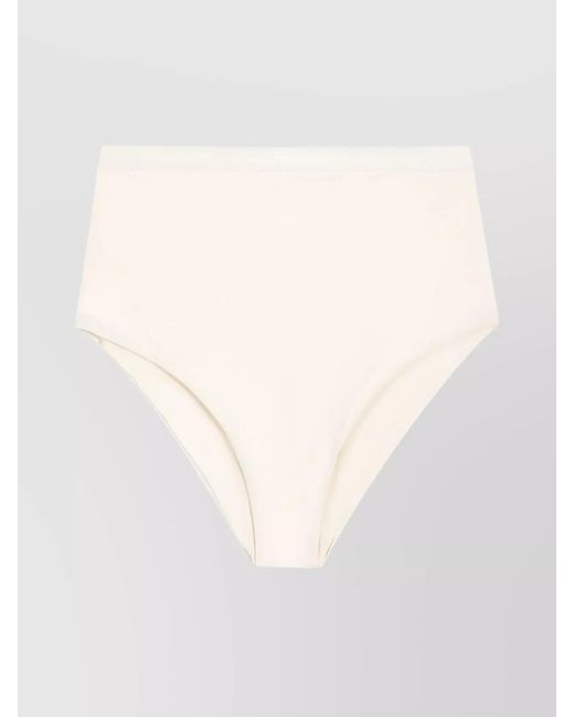 Jil Sander White Logo Bikini Briefs