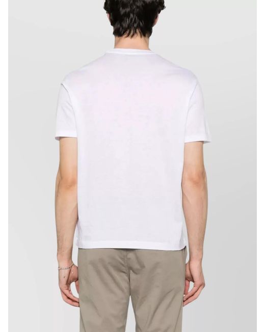 Paul & Shark White Capri Embroidery X-Soft Jersey T-Shirt for men