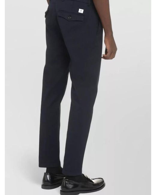 Department 5 Black Prince Chino Trousers Belt Loops Pockets for men