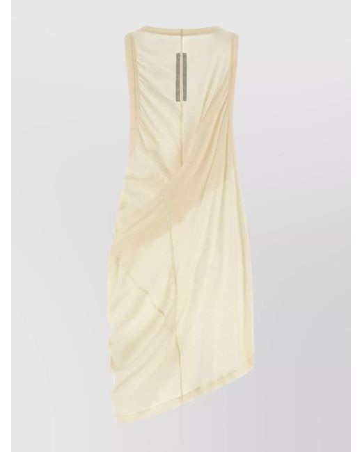 Rick Owens White Cotton Anthem Tank Top for men