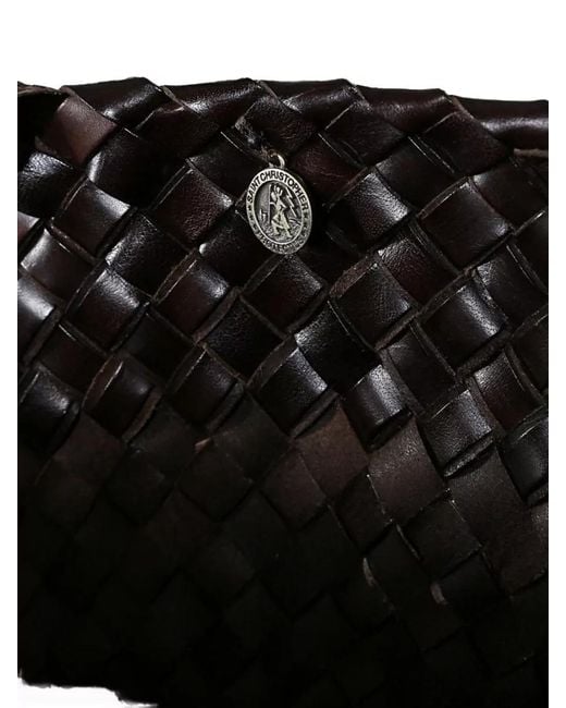Dragon Diffusion Black Beach Tote Bag Woven Design Dual Handles