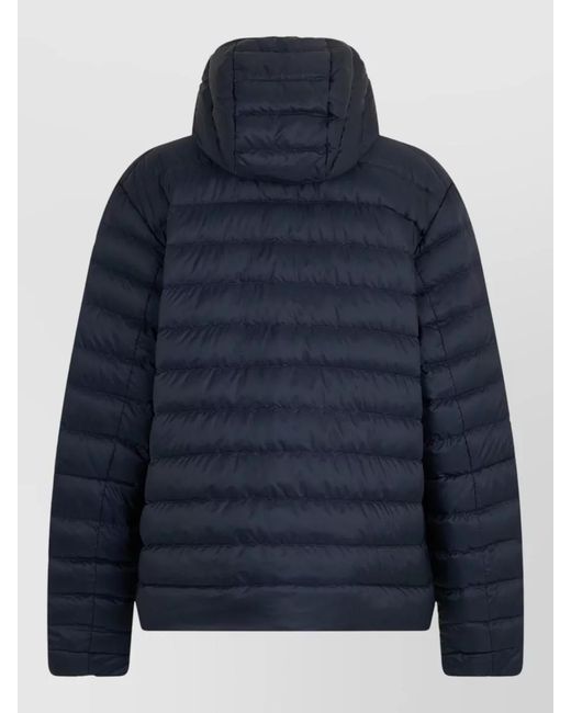 Canada Goose Blue Hooded Padded Jacket Casual Outdoor City for men