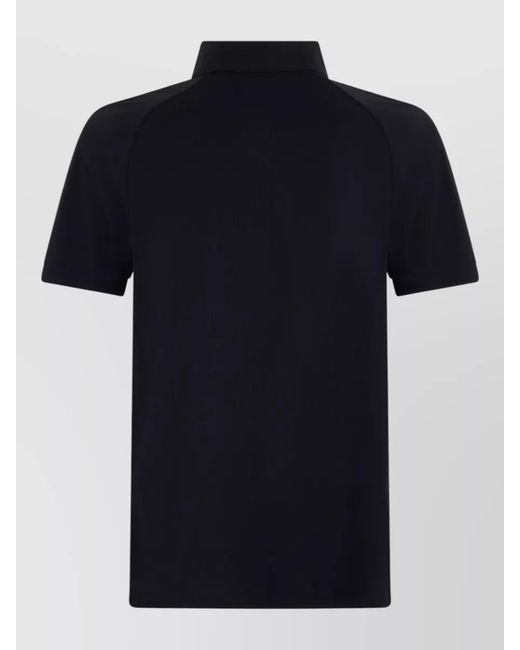 Boss Black Cotton Polo Shirt Short Sleeves Collar for men