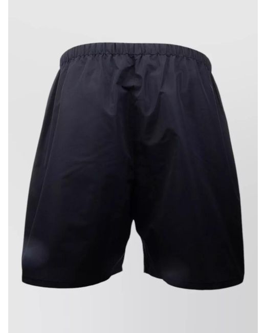 Miu Miu Blue Beach Shorts Featuring Back And Side Pockets