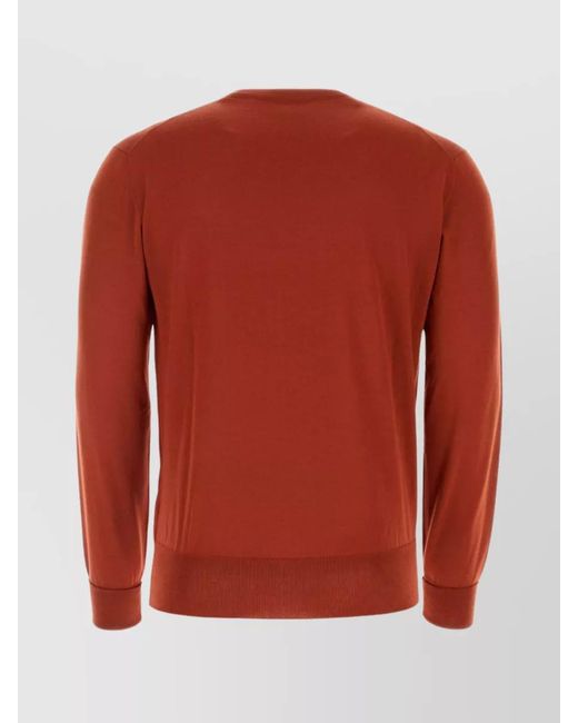 PT Torino Red Merino Wool Sweater for men