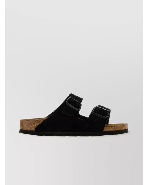 Birkenstock Black Suede Leather Sandals