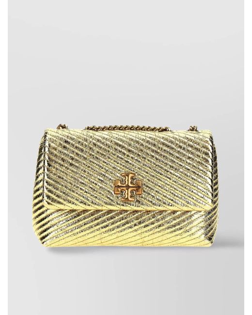 Tory Burch Small Quilted Metallic Chain Strap Shoulder Bag