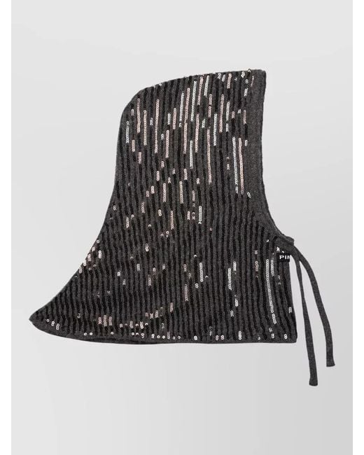 Pinko Black Textured Balaclava