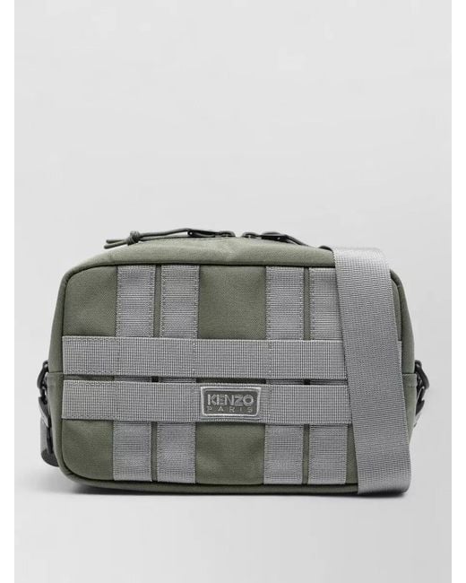 KENZO Gray Nylon Crossbody Bag for men