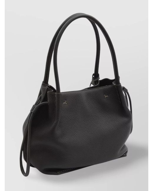 Tod's Black Bucket Medium Leather Shoulder Bag