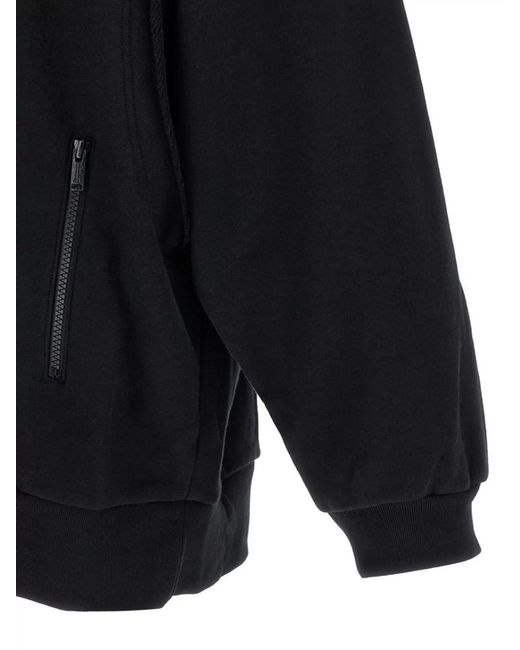 Undercover Black Cotton Hoodie for men