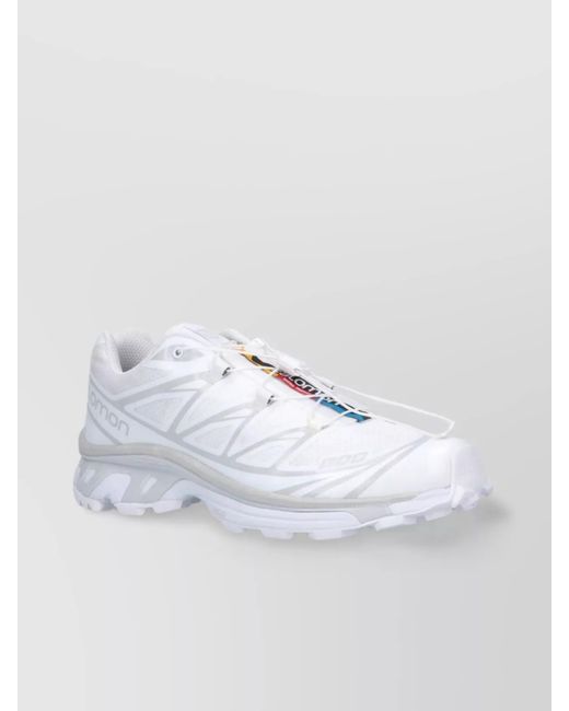 Salomon White Xt-6 Low-Top Sneakers