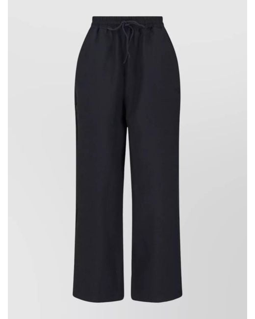Y-3 Blue Straight-Leg Track Pants