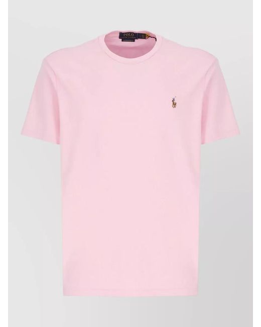 Ralph Lauren Pink Short-Sleeve Polo Shirt for men