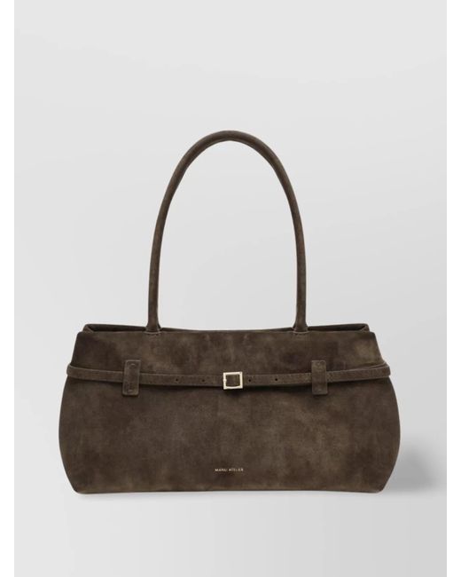MANU Atelier Multicolor Rectangular Shape Top Handles Buckle Detail Bag