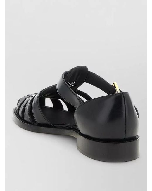 Church's Black Leather Kelsey Sandals