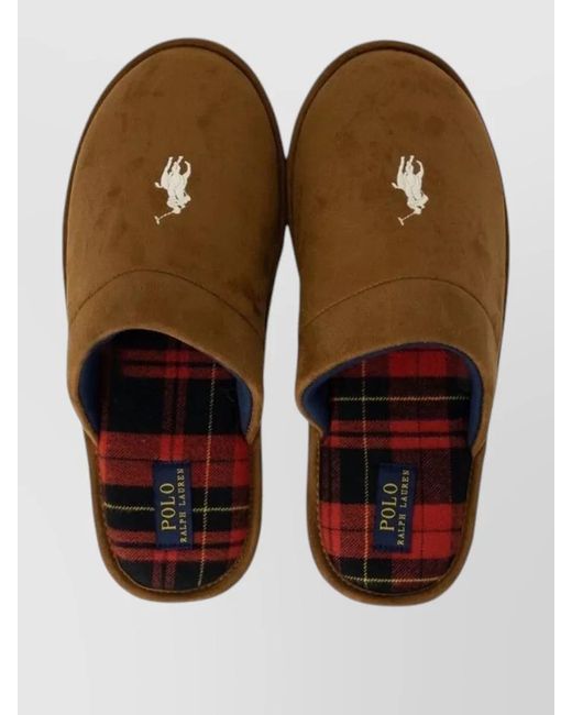 Ralph Lauren Brown Polyester Slippers for men