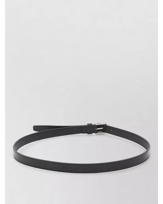 Saint Laurent Gray Calfskin Belt for men