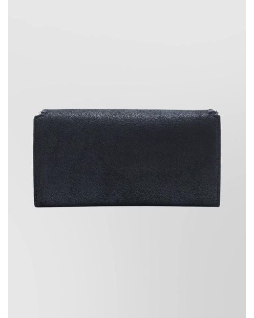 Stella McCartney Black Falabella Continental Shoulder Bag
