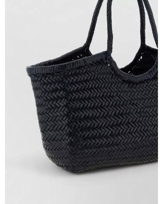 Dragon Diffusion Black Nantucket Big Leather Beach Bag