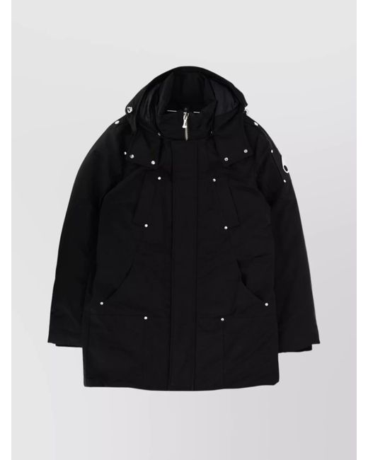 Moose Knuckles Black Down Parka for men