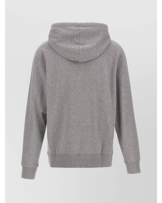 J.W. Anderson Gray Cotton Embroidered Hoodie for men