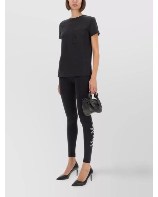 Max Mara Black Regular-Fit Cotton T-Shirt