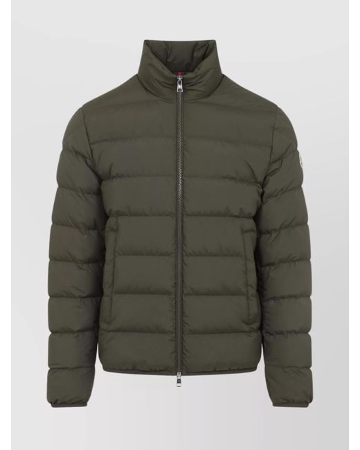 Moncler Green Baudinet Quilted Zip Jacket for men