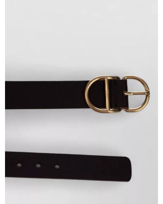 Dior Black Belt Adjustable Length Slim Straight Shape for men