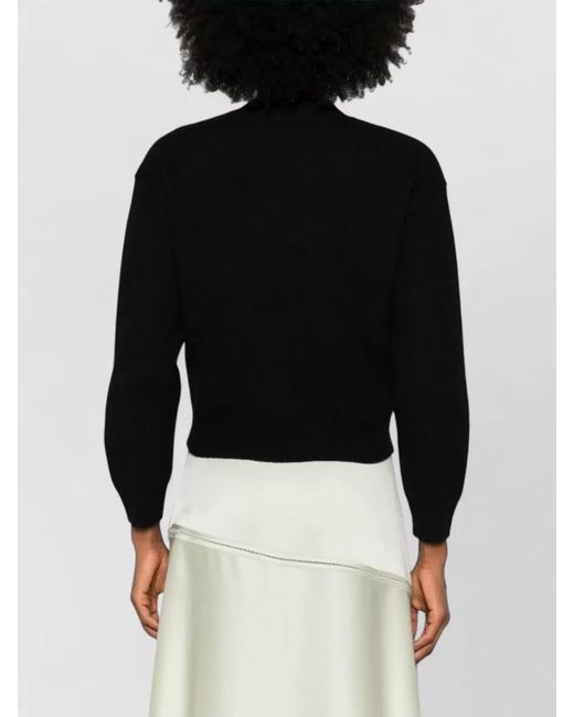 A.P.C. Black Knit Blazer Jacket Ribbed Cuffs Hem