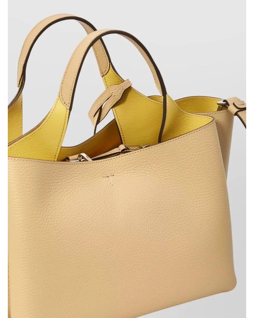 Tod's Natural Small Leather Tote Bag Dual Handle