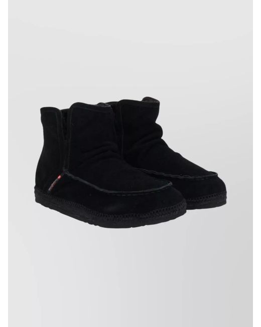 DIESEL Black Leather Boots for men