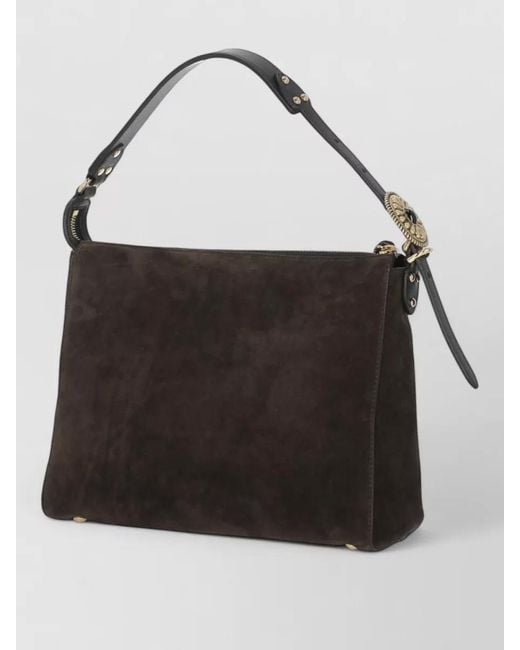 Etro Black Arnica Leather Clutch Bag