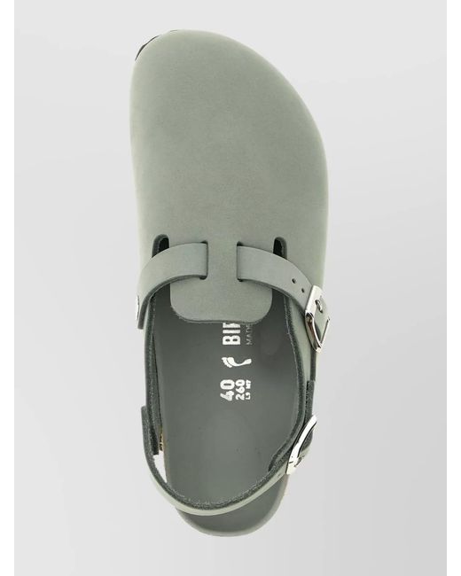 Birkenstock Gray Suede Closed-Toe Sandals