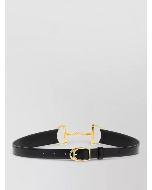 Gucci White Leather Belt