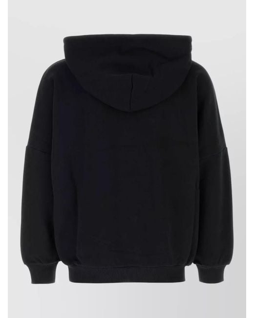 Vivienne Westwood Blue Cotton Hooded Sweatshirt Relaxed Fit Embroidery for men