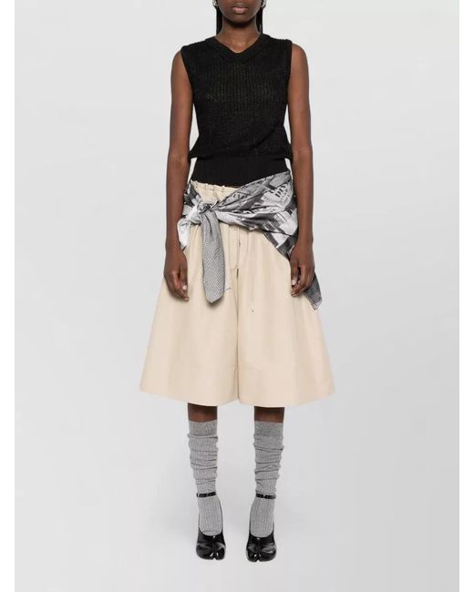 Maison Margiela Black Semi-Sheer Sleeveless Crewneck Vest