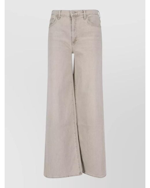 Mother Multicolor Denim High-Rise Wide-Leg Trousers