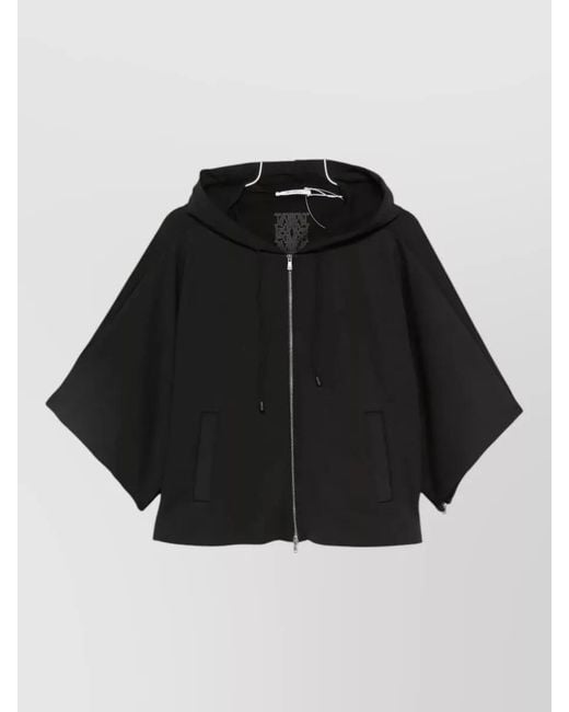Max Mara Black Boxy Cropped Jacket