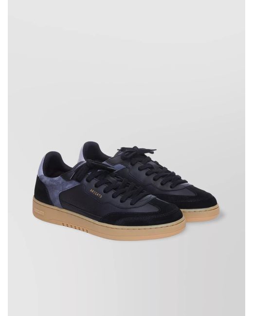 Axel Arigato Blue Low Top Sneakers With Leather And Suede for men