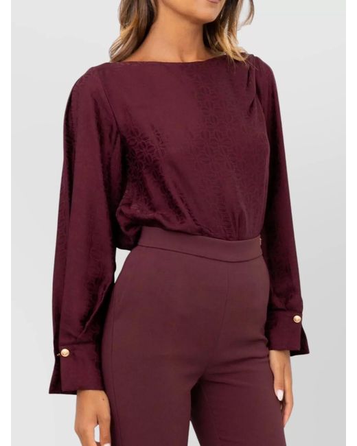 Elisabetta Franchi Purple Blouse